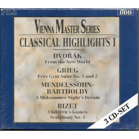 3CD BOX -DVOŘÁK, GRIEG, MENDELSHON-BARTHOLDY, BIZET-CLASSICAL HIGHLIST-VIENNA MASTER SERIES